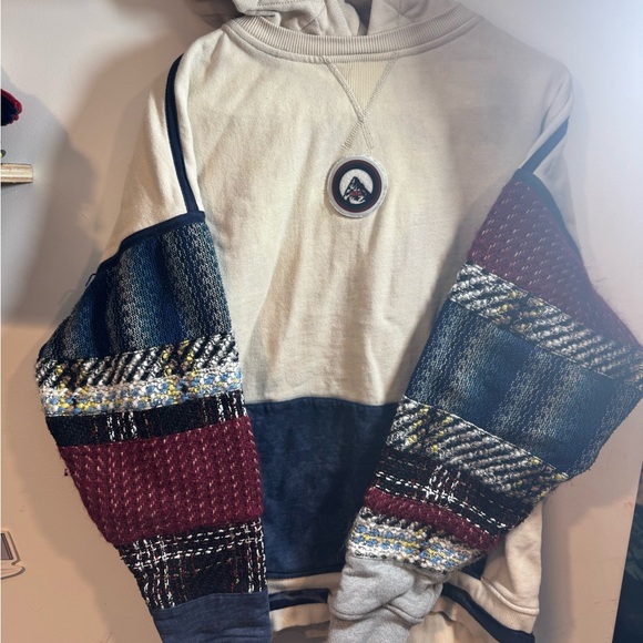 Kith Williams Patchwork Hoodie - Medium- White - Used - Picture 2 of 11